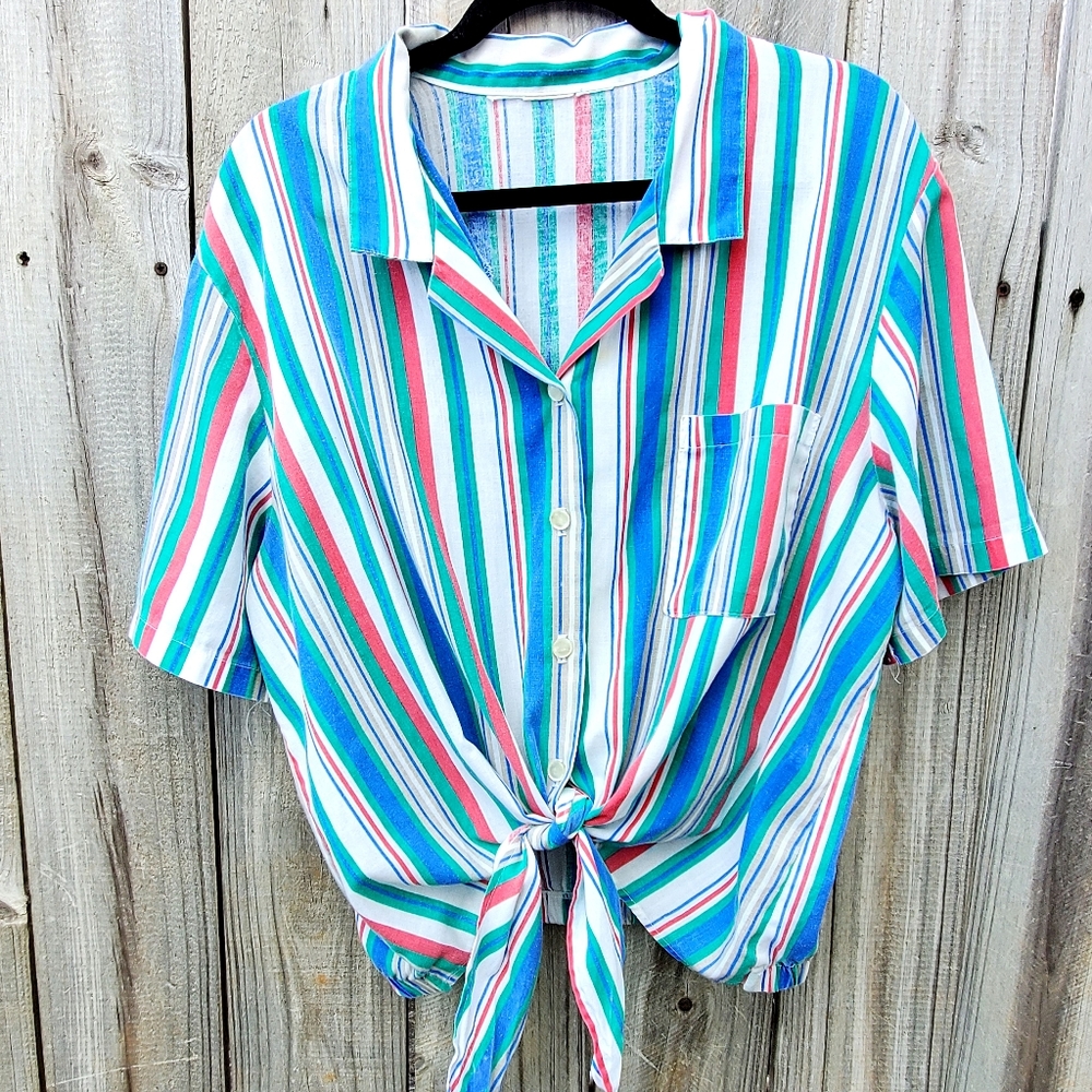 Vintage button down top